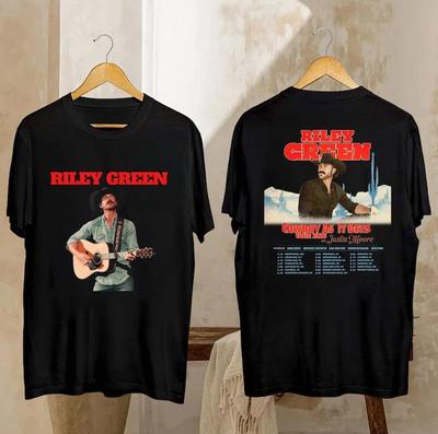 Riley Green Tour 2026 T-Shirt | Cowboy As It Gets Country Music Merch