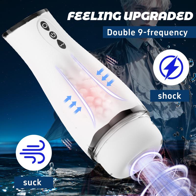 Automatic Sucking Masturbator Cup for Men Vibrating Blowjob Machine Suction Vibrator Pocket Pussy Masturbation Male Sex Toys