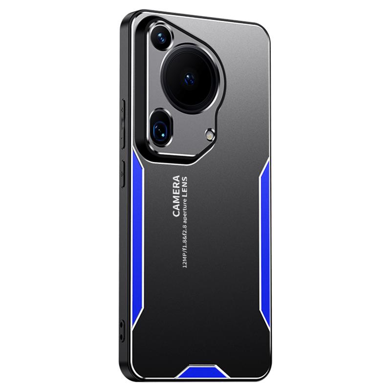 For Huawei Pura 70 Ultra Metal Phone Case Aluminum Alloy+PC+TPU Hybrid Back Cover