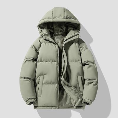 Bărbați Casual Parka Gros Cald Clasic Toamnă Iarnă Jachetă Caldă De Bumbac Glugă