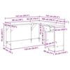 Vintage Wood Desk 141 x 141 x 75 cm Engineered Wood