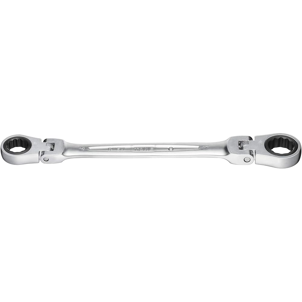 Tone HPRMFW-1417 Dual Head Ratchet Wrench 14mm x 17mm Adjustable Tool