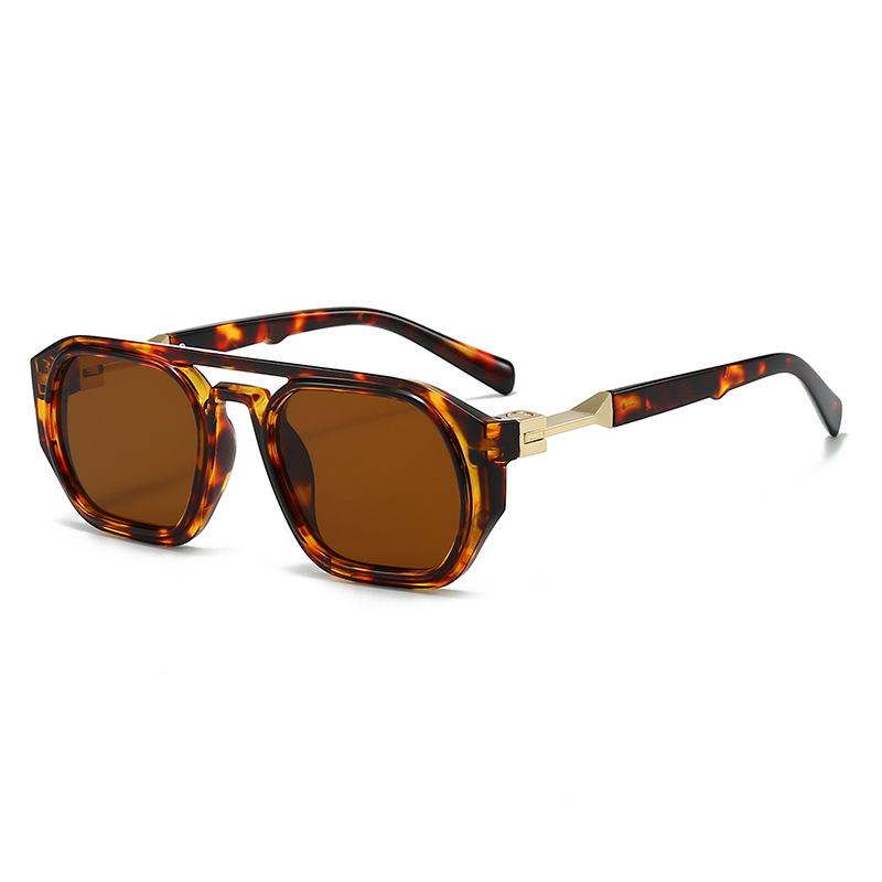 Trendy High-End Aviator Sunglasses for Men: Square European and American Fashion