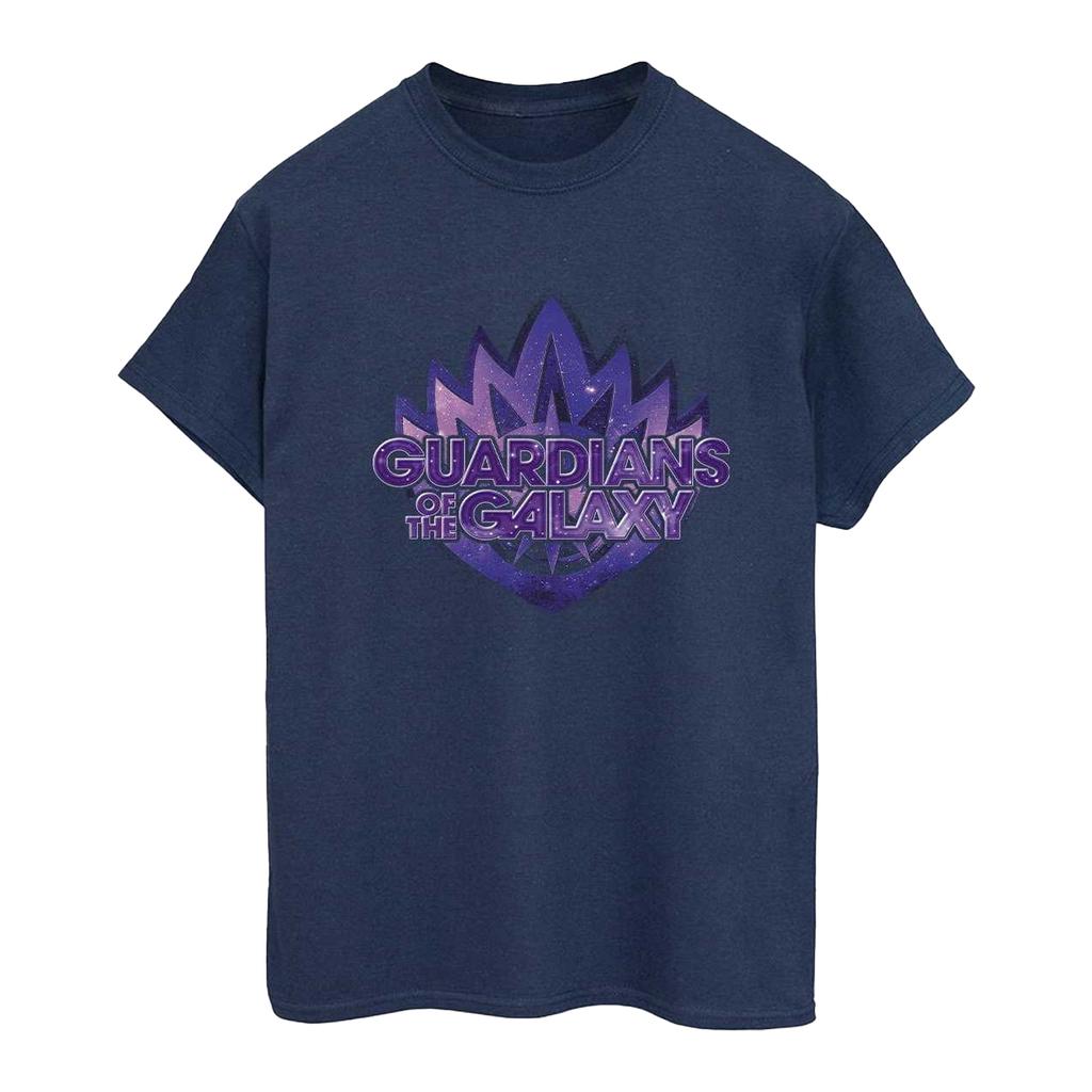 Guardians Of The Galaxy Volume 3 Womens/Ladies Cosmic Cotton Badge Boyfriend T-Shirt