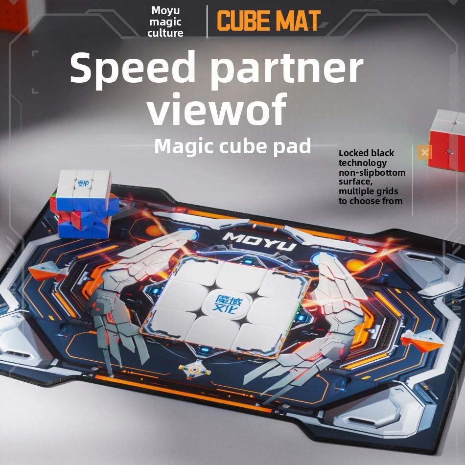 Cyberpunk Style Rubik Cube Slip Silicone Pad For Speed Stacking And Competition