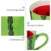 Ceramic Watermelon Water Cup Summer Design Sturdy Heat Resistant Coffee Tea Milk Drinking Mug Ceramic Watermelon Cup