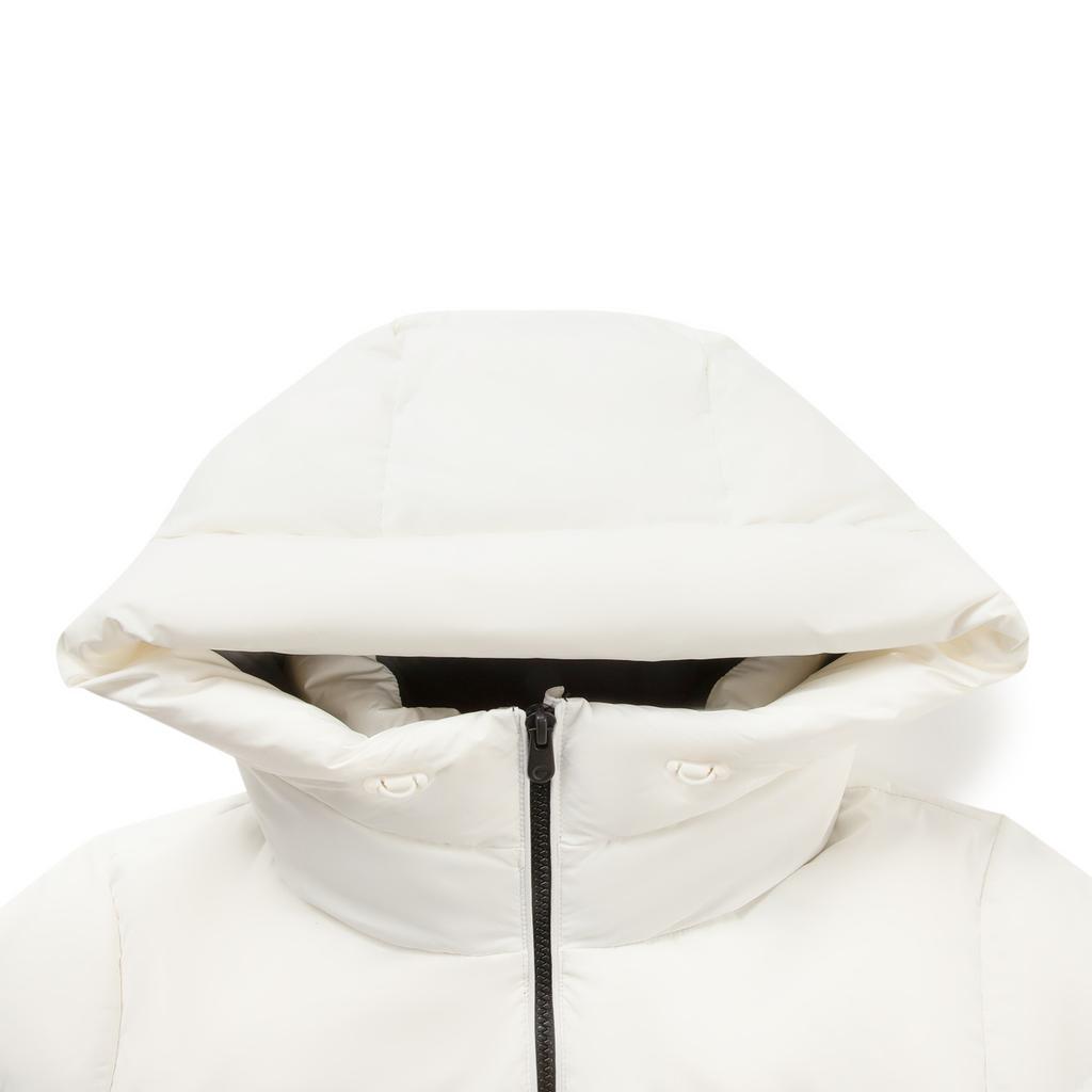 Li Ning Simple Hooded Slim Fit Solid Color Versatile Short Down Jacket Women Outerwear AYMV400-1