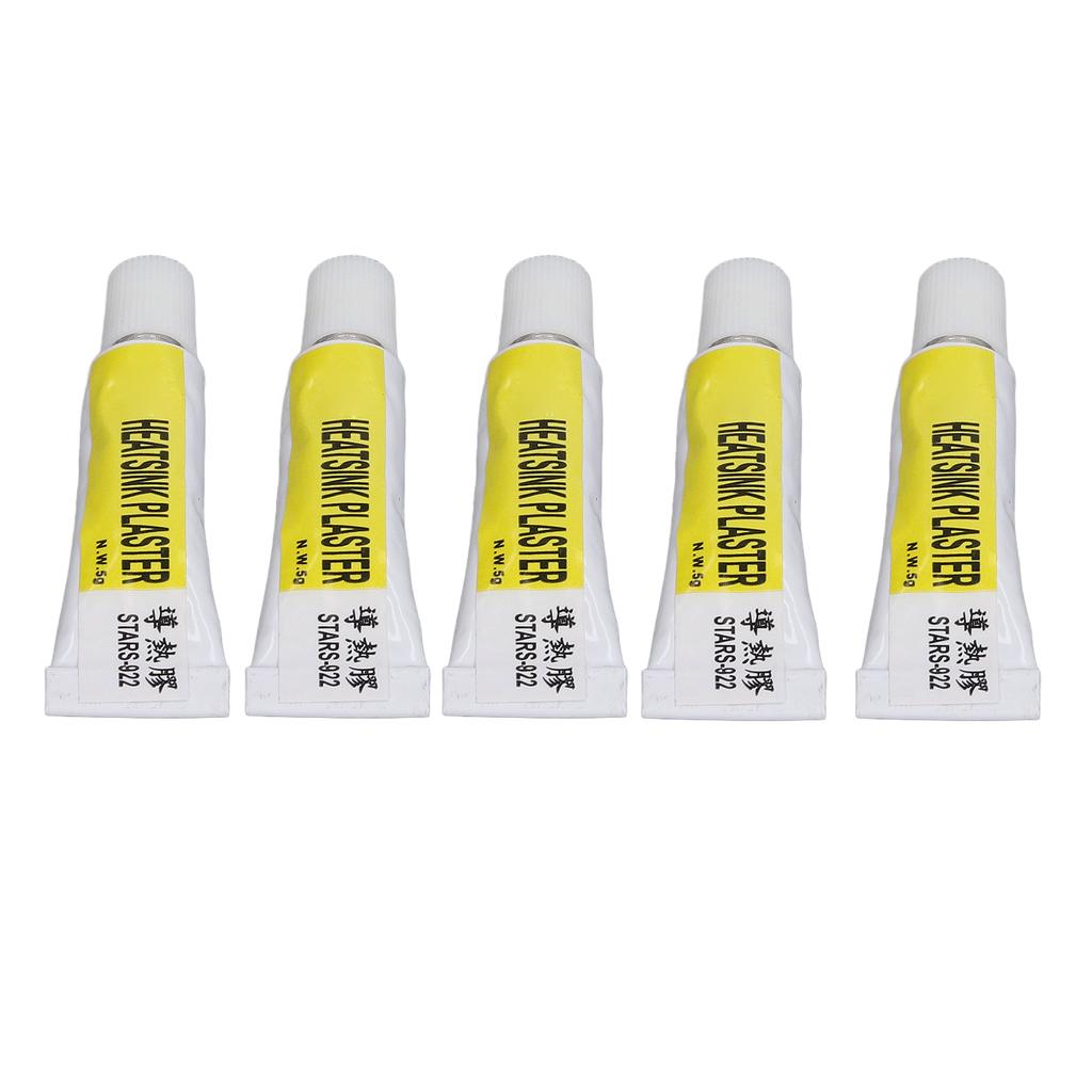 5Pcs Cpu Thermal Paste 300℃ Heat Resistant Insulated Thermal Silicone Grease For 3D Printer Cpu Thermal Paste Thermal Compound