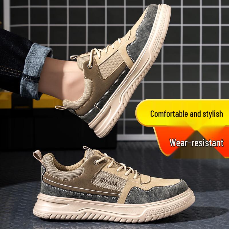 Weierdun Men s F080 Steel Toe Puncture-Resistant Safety Shoes 40