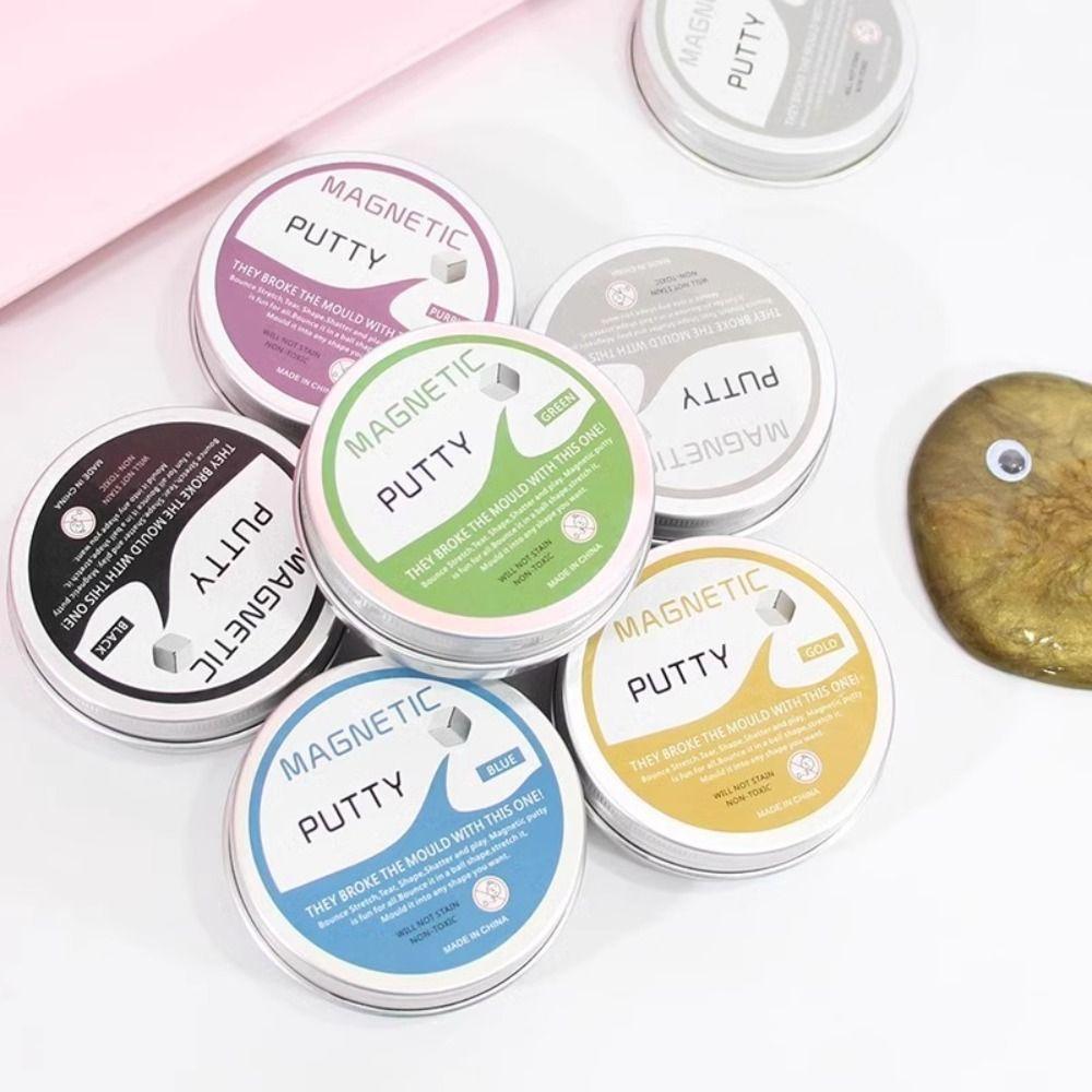 Colored Clay Magnetic Suction Clay Resin Mud Playdough Kids Toys Christmas Gifts