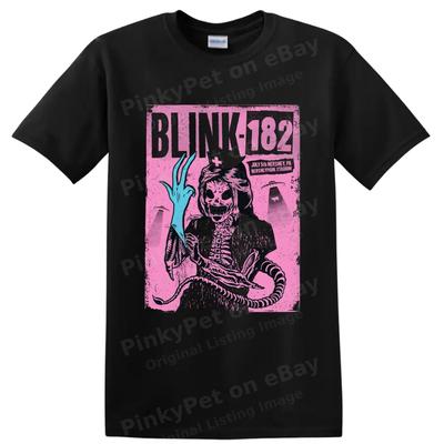 Blink 182 Punk Rock Skeleton T Shirt Alternative Music Graphic Concert Gift Tee