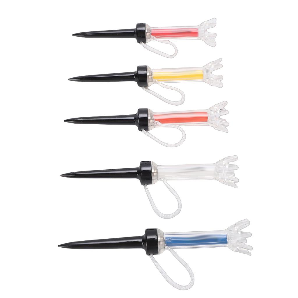 5PCS Magnetic Tees Training Practice Tool 8 Prongs Design 360 Degree Bounce with Anti Loss Cord 90mm 3.5in