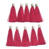 20pcs/lot Colorful Silk Tassels Metal Caps Tassel Charms Pendant For DIY Jewelry Making Handmade Earrings Pendant Accessories