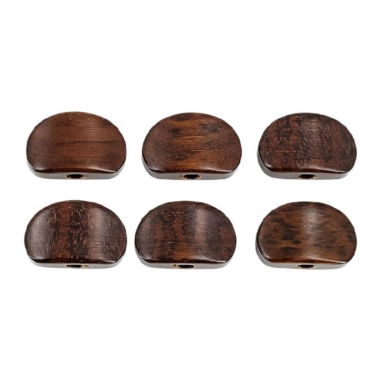 Wooden Guitar Tuner Parts, Set of 6 Button Handles for Guitar Owners and DIY Repair Maintenance Work Set Use Plan