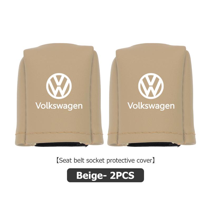 For Volkswagen VW Universal Car Front Seat Belt Buckle Protect Cover Anti Scratch Passat Golf 4 5 6 Tiguan Polo Scirocco Jetta QR9
