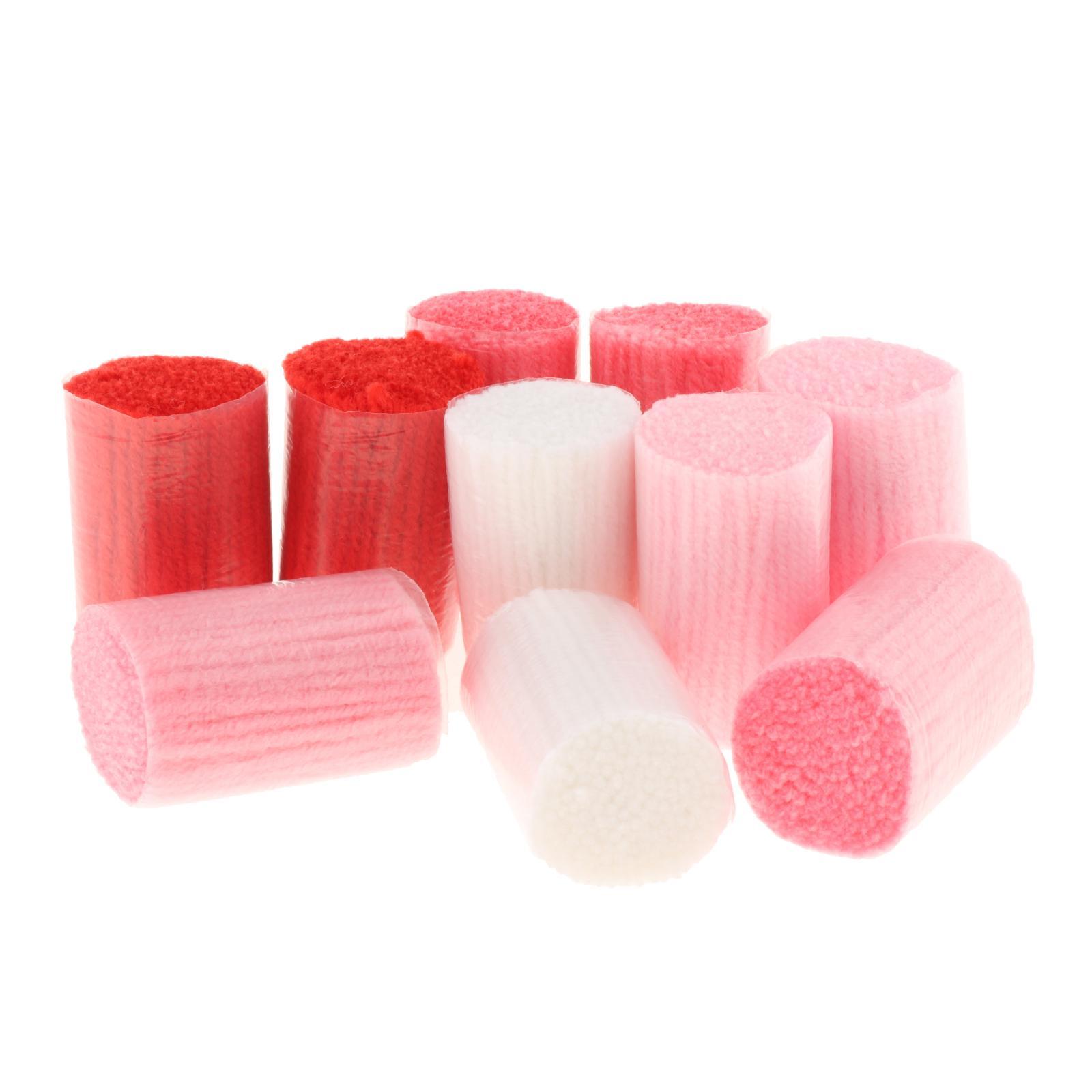 

10x Пряжа для ковровой техники с крючком, предварительно нарезанная, гобелен для шитья, вязания, наволочка для подушки