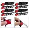 3D ABS Chrom Schwarz SQ3 SQ5 SQ7 SQ8 Logo Aufkleber Auto Frontgrill Emblem Für s1 S3 S4 S5 S6 S7 S8 RS3 RS4 RS5 RS6 RS7 RS8 W12 V6