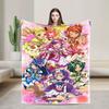 Pretty Cure Super Soft Blanket Airplane Travel Plush Throw Blanket Funny Outdoor Flannel Bedspread Sofa Bed Cover