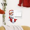 Festive Party Supplies Christmas Santa Claus Switch Sticker, Glow-in-the-Dark Light Decal, Wall Decals Outlet Socket Decoration Sticker for