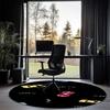 Cute Cars Printed Round Rug Carpet Chair Rug Area Rug Entryway Doormats,for Office Chair Living Room Bedroom Kitchen Room.