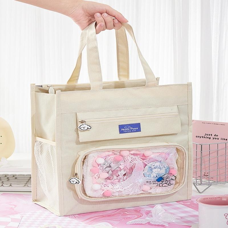 1 Set Multicolor Star Plush Balls Bowknots Cartoon Scene Background Paper Stickers Chinese Style Diy Itabag Insert Material