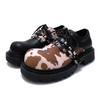 Ma Mao Debi Schuhe, Milch Mandarinenten, Kleine Lederschuhe, Schnürung Dicke Ferse, Plateau Weiches Leder Einzelne Schuhe, Freizeitschuhe Trend