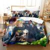 3D Printing Anime Game Promise of Wizard Bedding Set Single Twin Full Queen King Size Bed Set Adult Kid Bedroom Duvetcover Sets