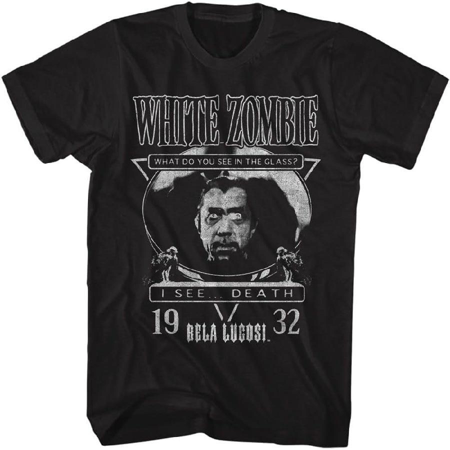 Бела Лугоши - Мужская футболка с коротким рукавом  Белый зомби  1932 XXXXXL чёрный