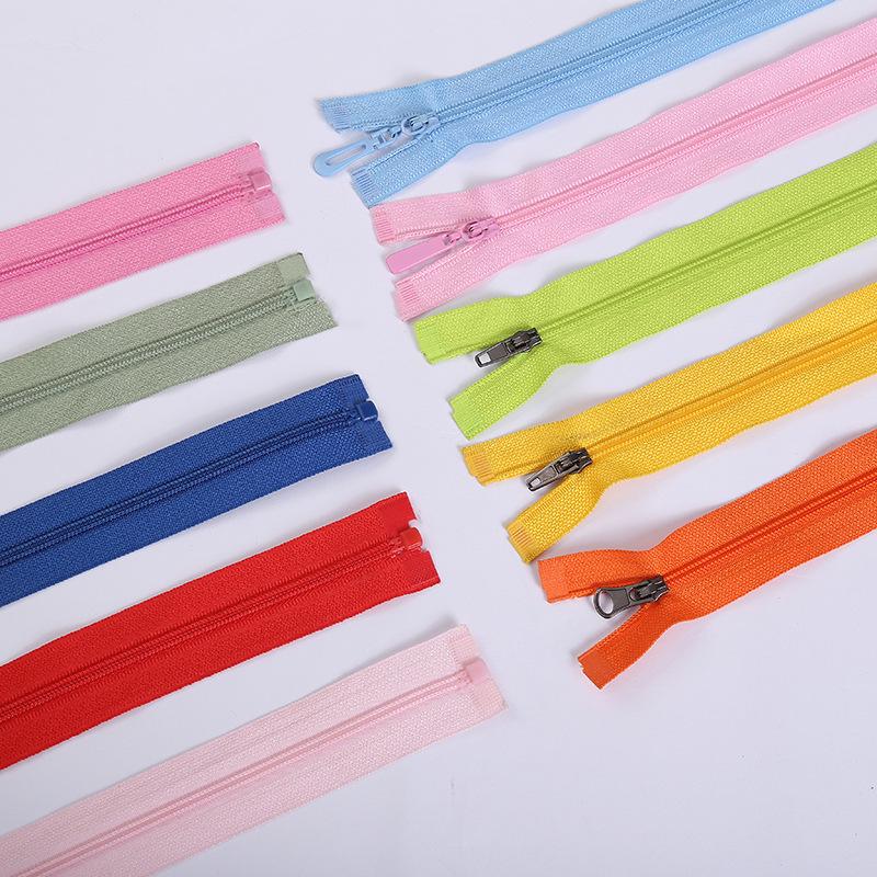 Nylon Strip Zipper for Bags and Luggage - Sizes 3, #5, #8 - Customizable Colors