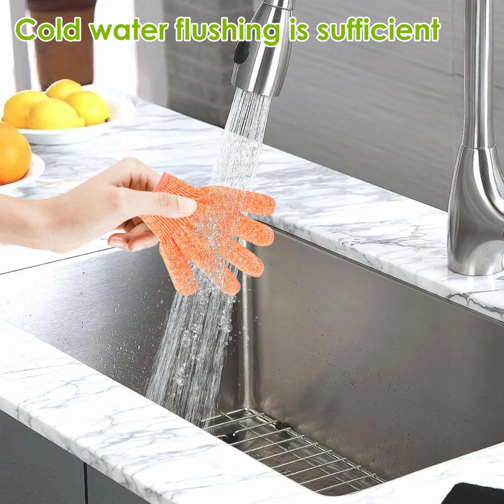 4Pc Kids Safety Anti Cut Gloves HPPE High-strength Level 5 Protection Cutting Gloves for Children Gardening and DIY Carving 14cm