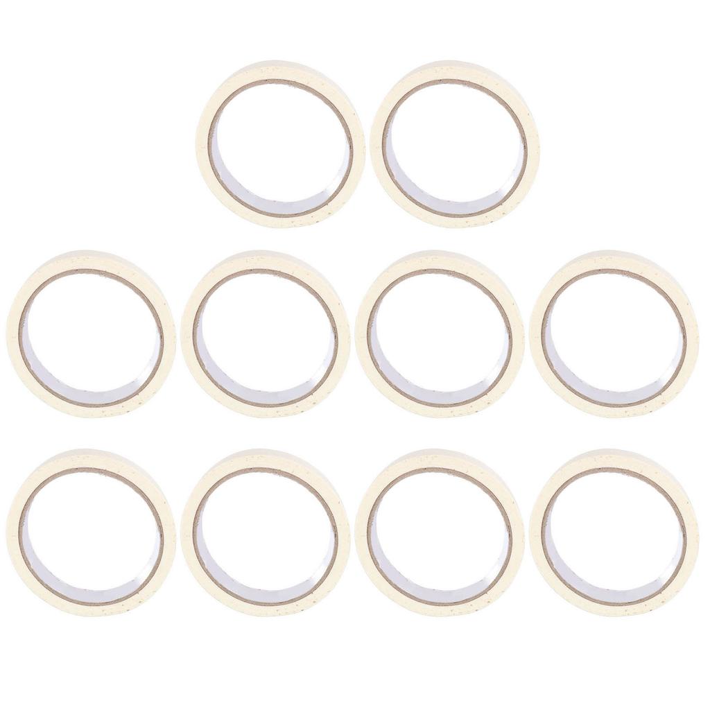 10 Rolls White Masking Tape 0.7in Width Easy Tear High Adhesive Paint Tape for Painting DIY Arts Crafts Labeling