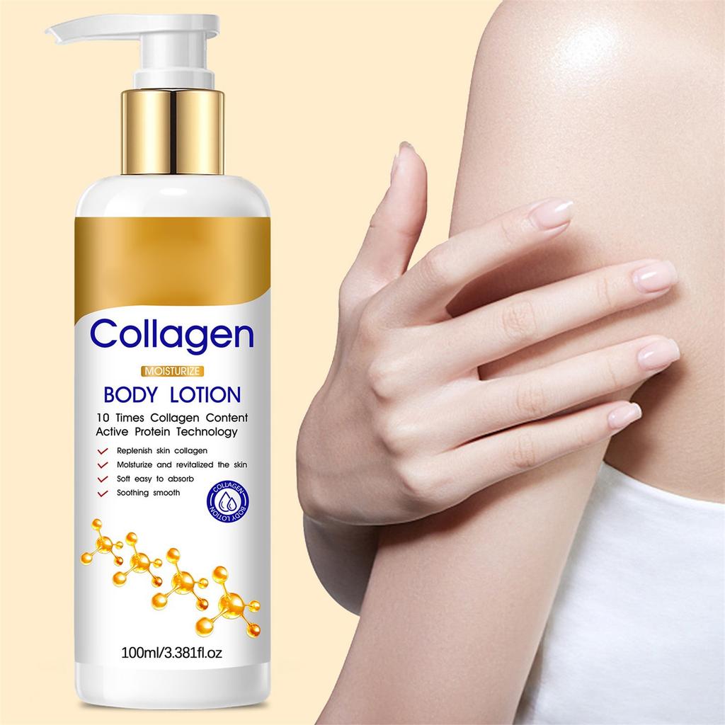 Collagen Body Lotion Deep Moisturizing Rejuvenating Skin Increase Skin Elasticity  100ml