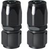 6AN Fitting, 2PCS 6AN Hose End Fittings, 6 AN Straight Fittings For CPE Braided Hose(Black).