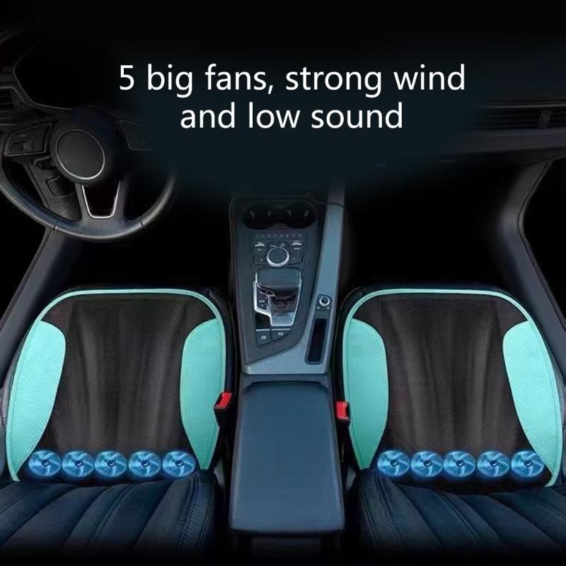 Car Ventilation Cushion Single Piece Summer Usb Cooling Air Flow Cooling Pad Heat Dissipation Truck Cushion Office Seat