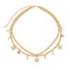 Beach Holiday Star Sun Pendant Waist Chain Sexy Simple Metal Double Layer Body Chain Fashion Retro Travel Women's Jewellery