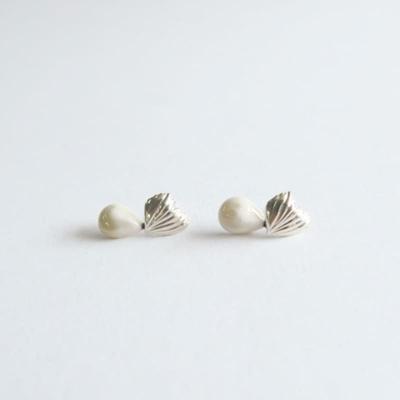 Heart Shell Drop Earring [DOL Pearl]