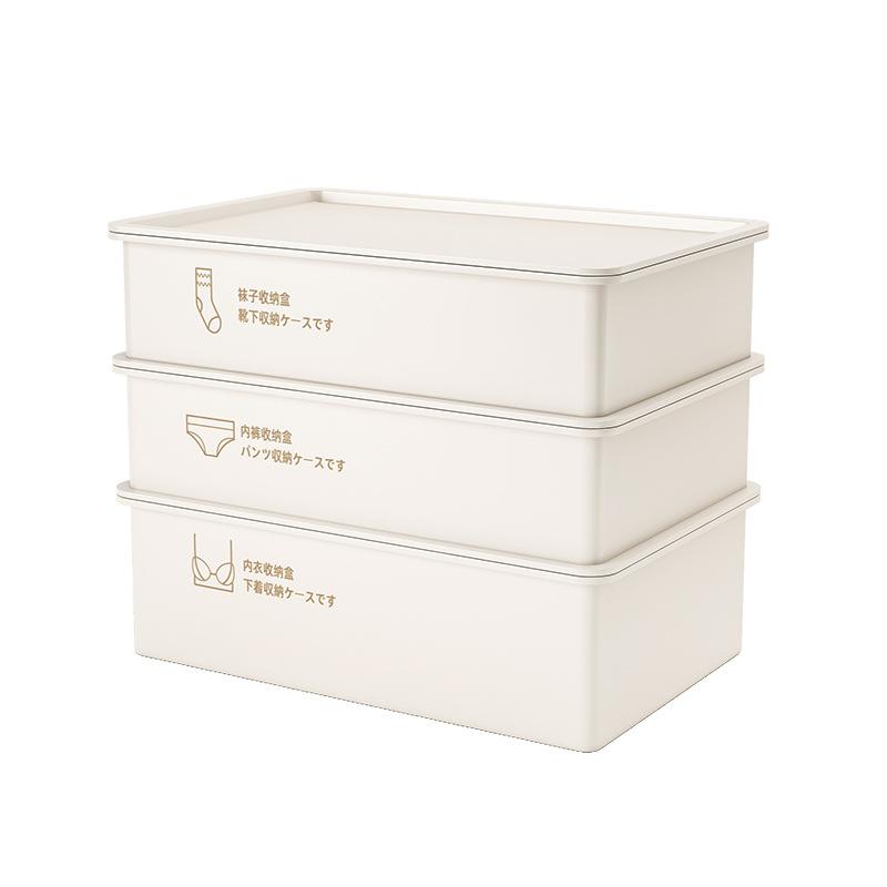 Underwear Storage Box, Household Socks, Underwear Grid Artifact, Drawer Type Three-in-one Sorting and Classification Box In Wardrobe
