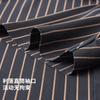 [Business Customization High end Texture] Summer Cool, Elastic, Breathable, Comfortable Stripe Contrast Men's Short sleeved Shirt