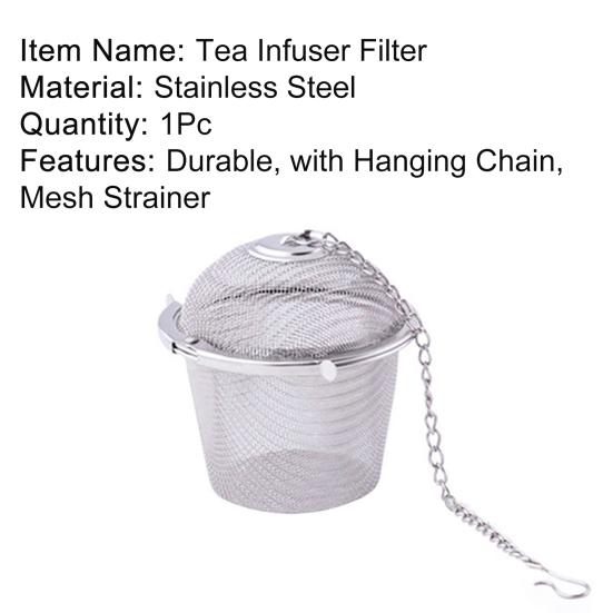 Teinfuserfilter med hengekjedemaskesil rustfritt stål rustfritt stål sil teinfuser for kjøkken