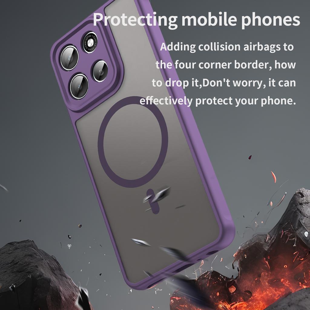Motorola Moto G56/G66Y/G66J Phone Case,Magnetic Shockproof Phone Case,Bumper Hybrid Cover for Motorola Moto G56/G66Y/G66J