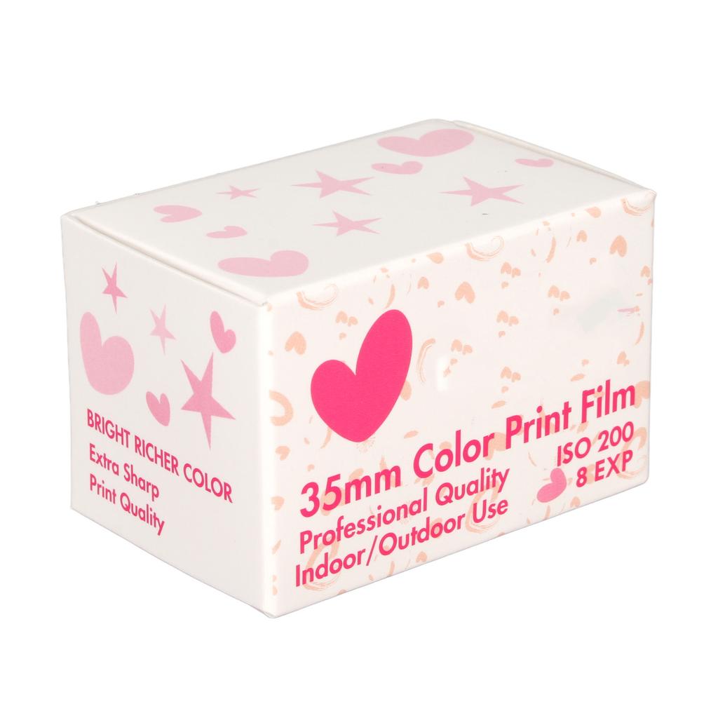 8 Sheet 35mm Color Print Film ISO 200 High Saturation HD Camera Color Negative Film for 135 Cameras