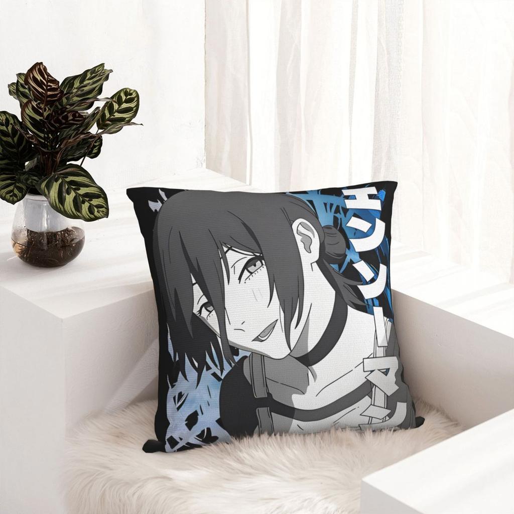 Chainsaw Man Reze Square Pillow Case Japan Manga Cushion Covers Novelty Zippered Decor Pillowcover For Seat 40X40Cm