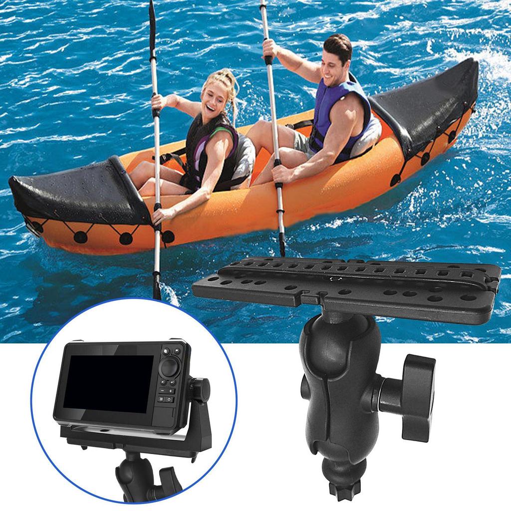 Fish Finder Mount Base 360 Degree Rotation Ball-Mount Fish Finder Bracket Stainless Steel Electronic Fish Finder Holder