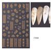 Nail Accessories Christmas Bronzing Nail Decals Christmas Snowflake Nail Decorations  Party