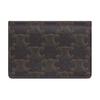 Celine Monogram Print Snap Closure Leather Card Holder Men Accessories Black 10J812BZR-38SI