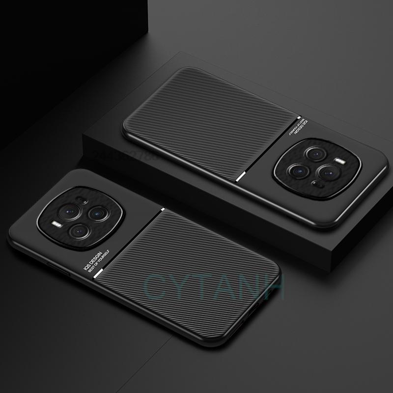 For Full Protection Phone Cases For Honor Magic6 Pro Built In Magnetic Suction Case Built In Magnetic Suction Stripe Back Cover