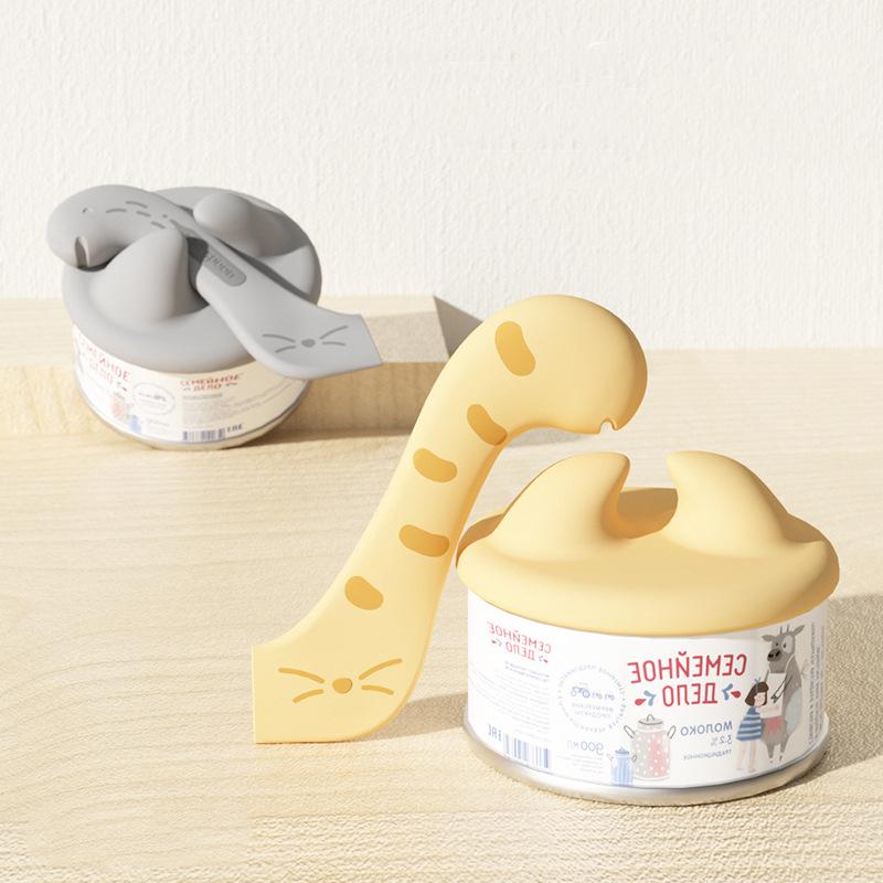Pet Spoon Multifunction Can Opener Wet Food Feeding Spoon Pet Can Sealing Lid Food Storage Cat Dog Accessories