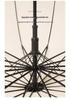 16-Rib Japanese Style Solid Color Umbrella - Automatic Open with Curved Handle, Sun Protection