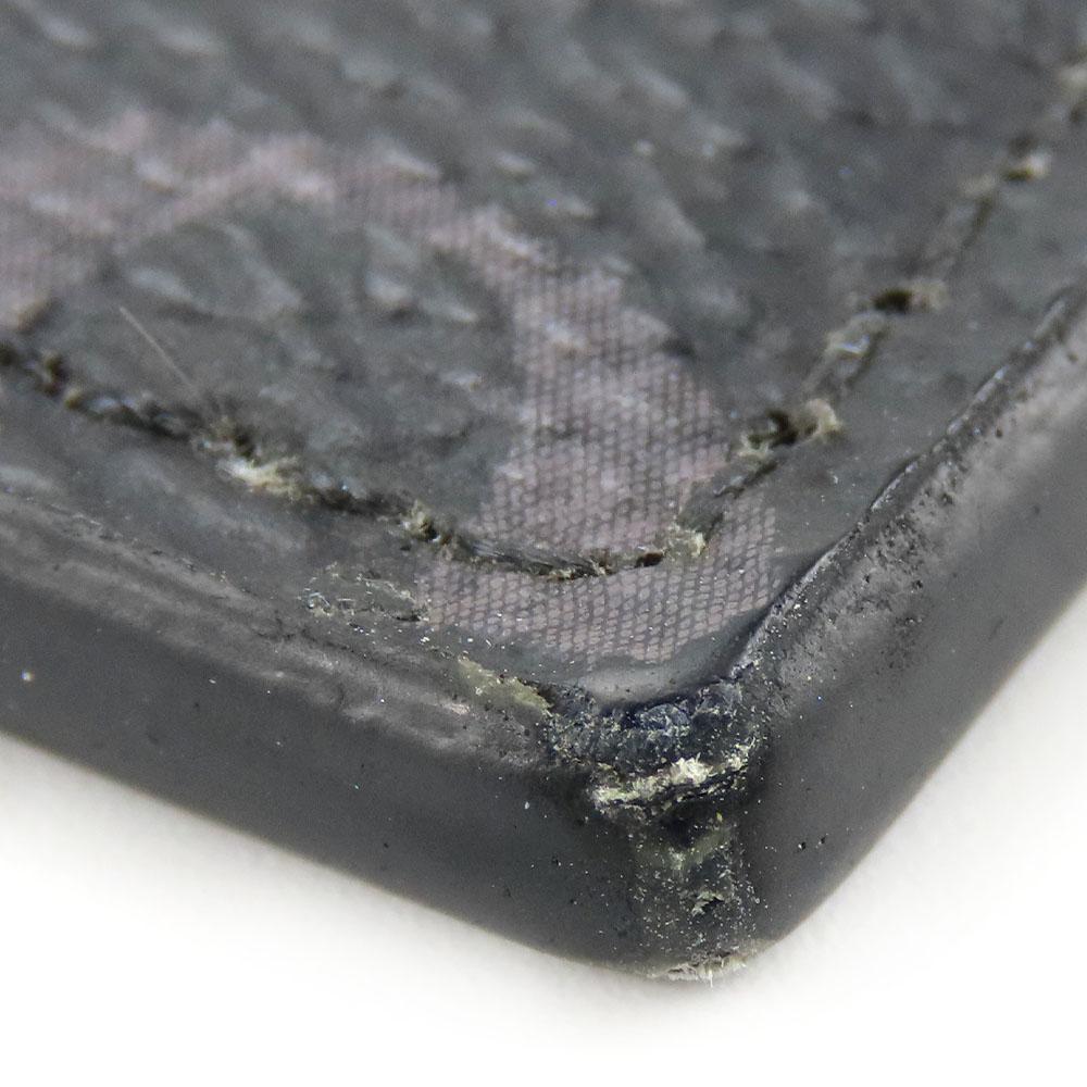 Used LOUIS VUITTON Coin case Coin card holder M30271 Taiga/Monogram Eclipse Aldoise black Card Case