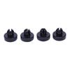 Set di 4 Tappi Fermacoffre 12832495, Pezzi Tampone in Plastica Nera con Clip a Pressione, per Saab 9-3 Cabriolet 2004-in Aree di Contatto del Coperchio del Bagagliaio Posteriore